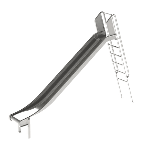 Edelstahlrutschbah 350 cm mit Aufstieg