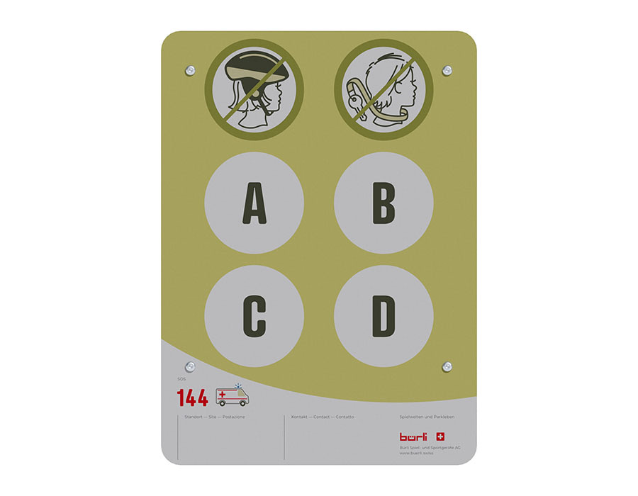 Spielplatztafel Individuell