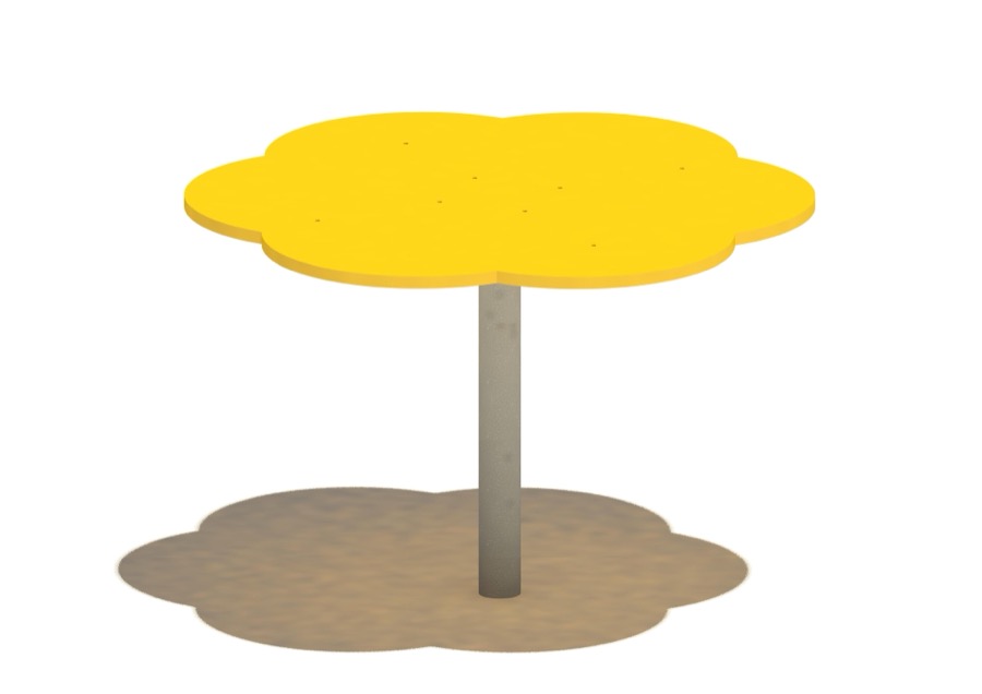 großer Sandspieltisch Blüte 089, Ø 90 cm
