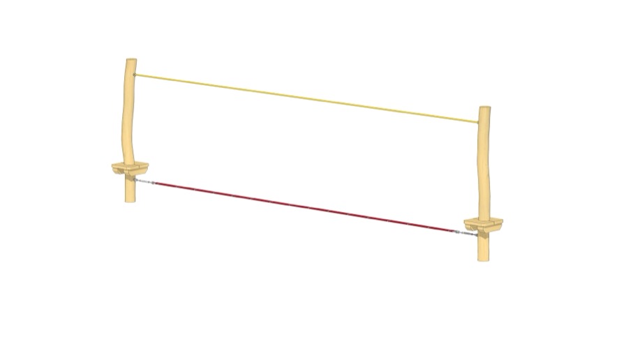 Slackline 6m mit Halteseil