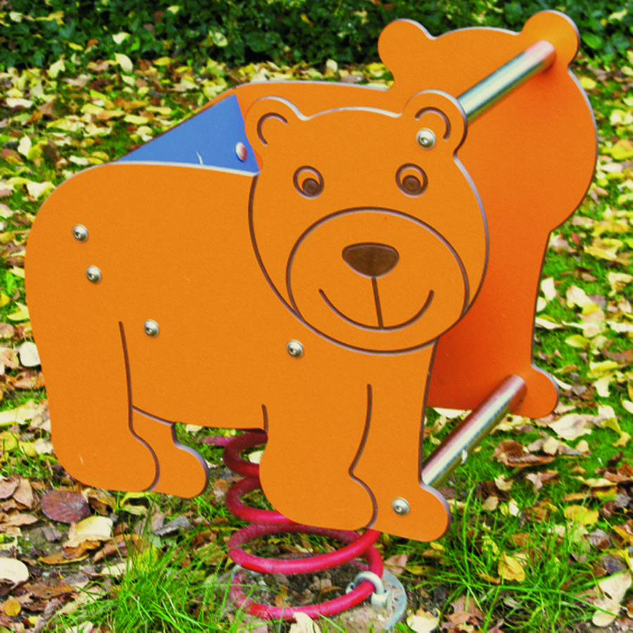 Wippgerät Bär Bruno mit Rückenlehne -