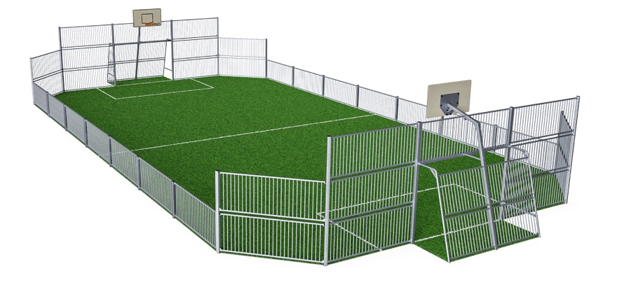 MUGA, 12 x 24m, Stahl FRE600101