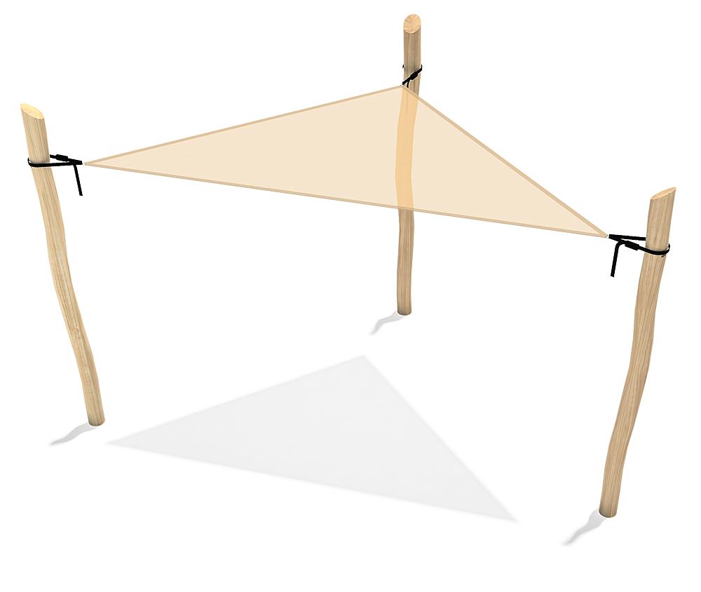 Sonnensegel 3eck komplett Snorre 3x3 m
