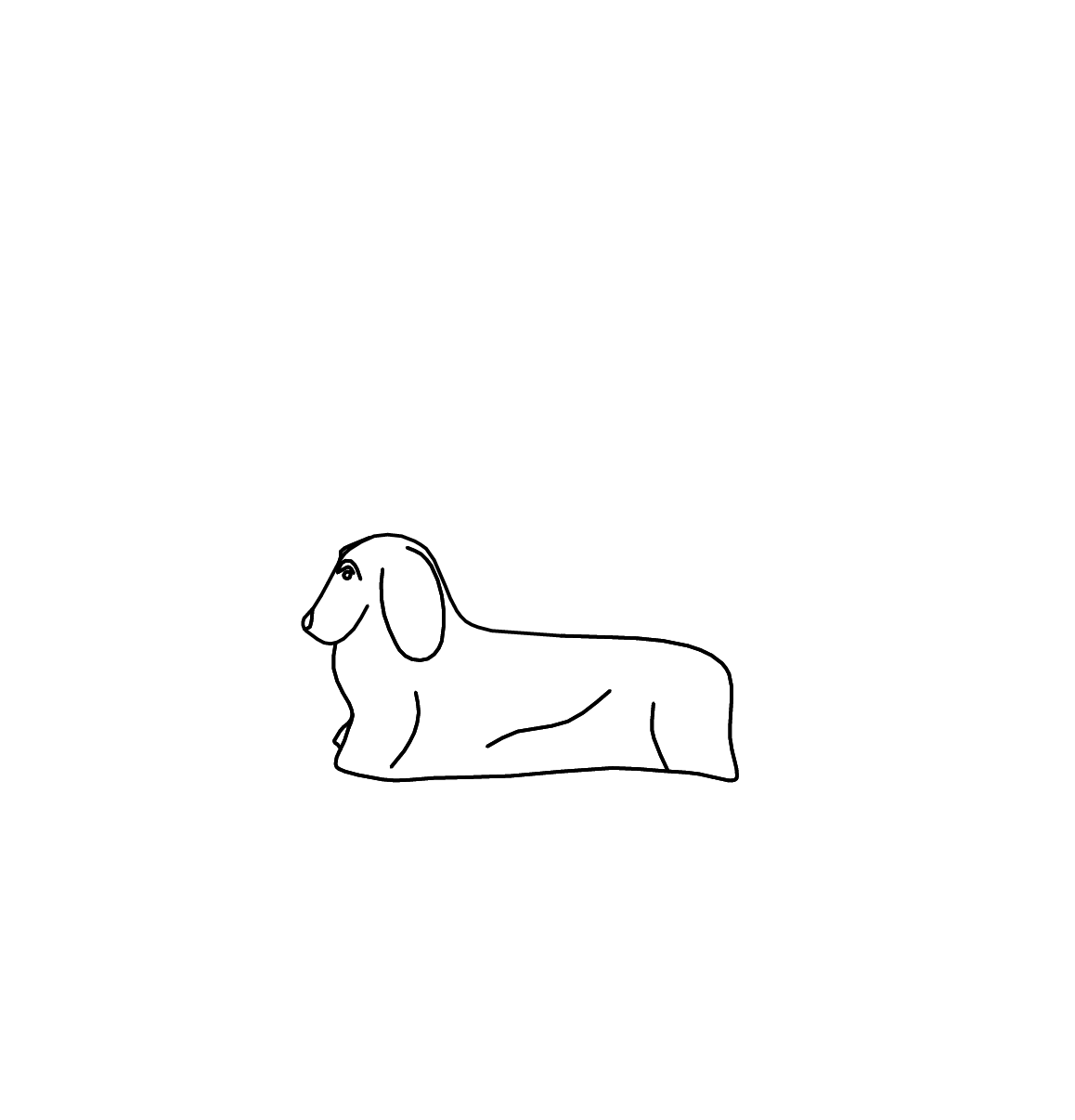 Streichelstein Hund
