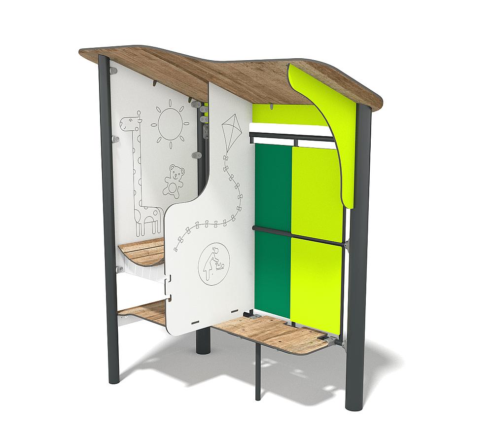 Urbaniq Pavillon klein mit Wickeltisch