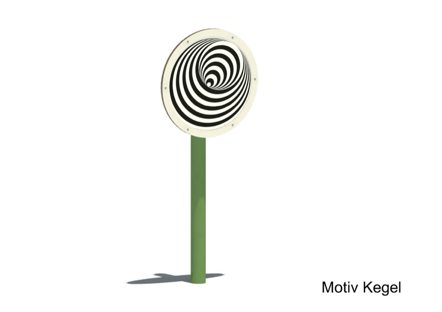 Rotierende Optikscheibe 18100, Motiv Kegel