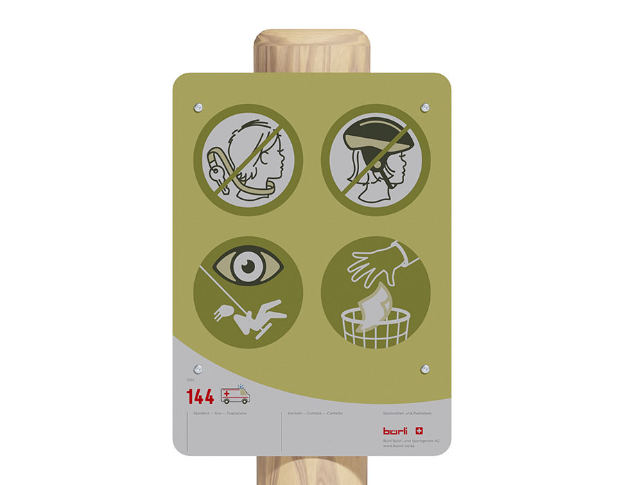 Spielplatztafel Standard