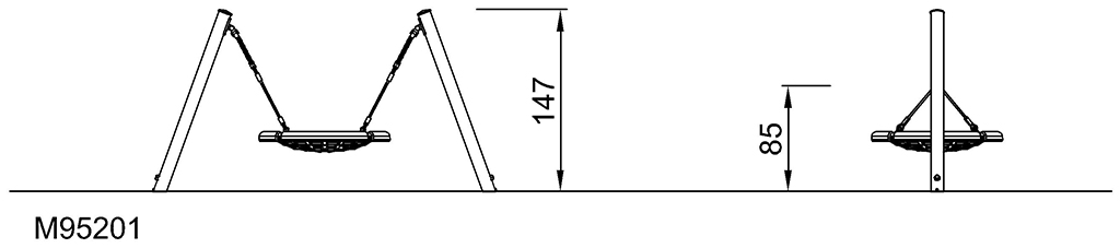 KOMPAN Mini-Nestschaukel