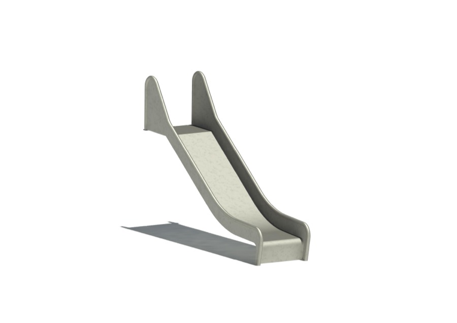 Anbaurutschbahn Edelstahl, ABH 95 cm, Breite 50 cm
