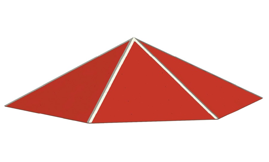 6-Eck-Pyramidendach, 134