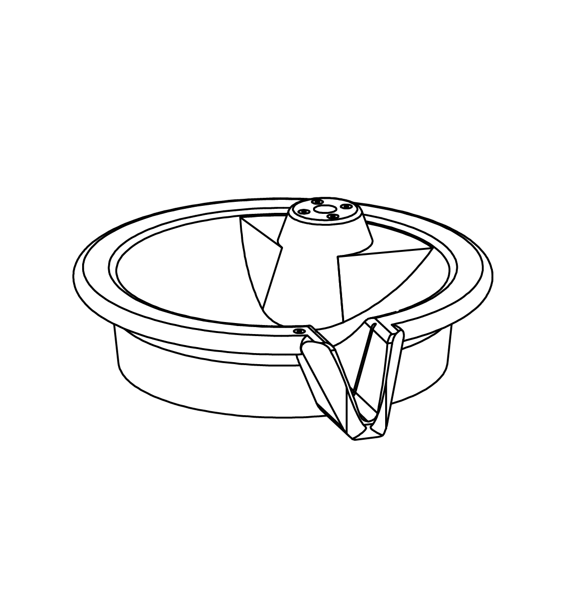 Rundes Vorratsbecken