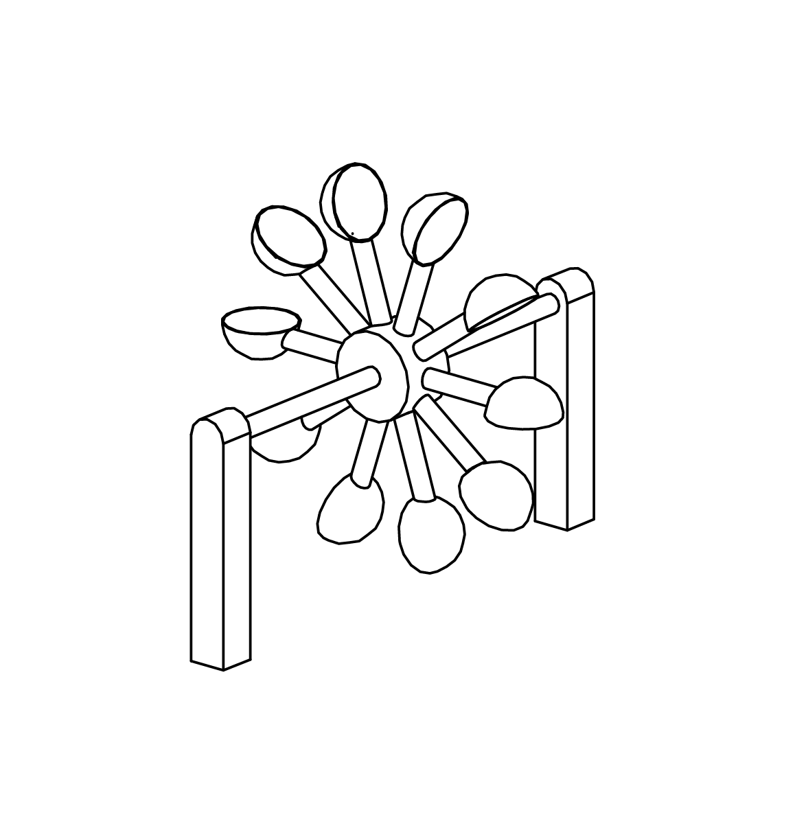 Großes Schaufelrad
