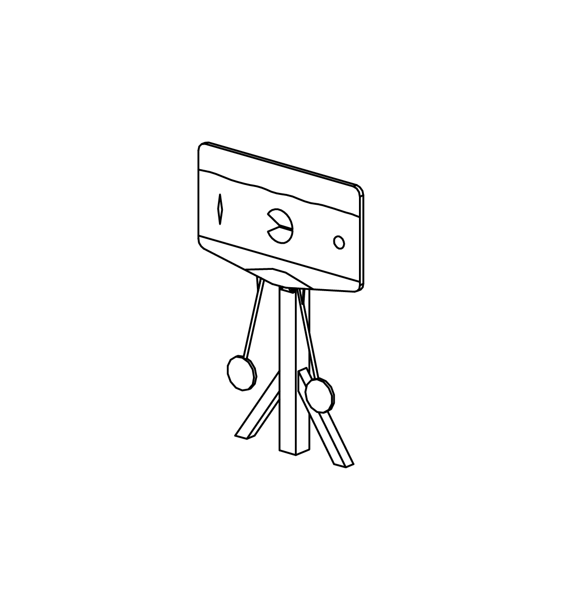 Strömungstafel pendelnd