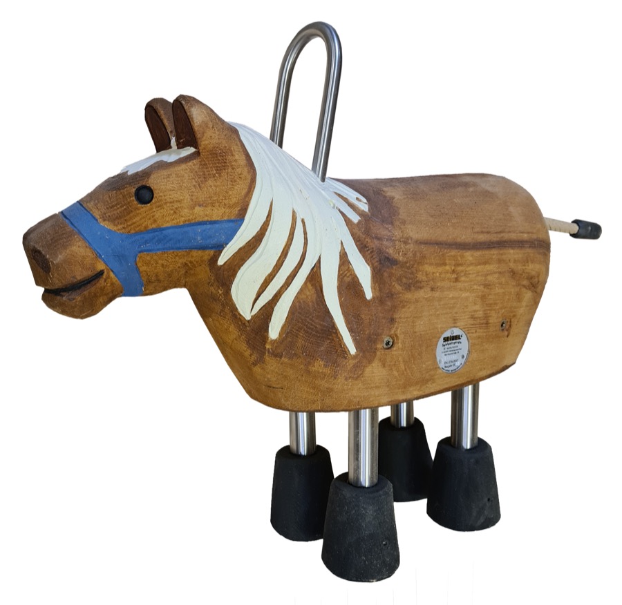 Schnitzfigur Kleines Pony, 4 VA-Füße -