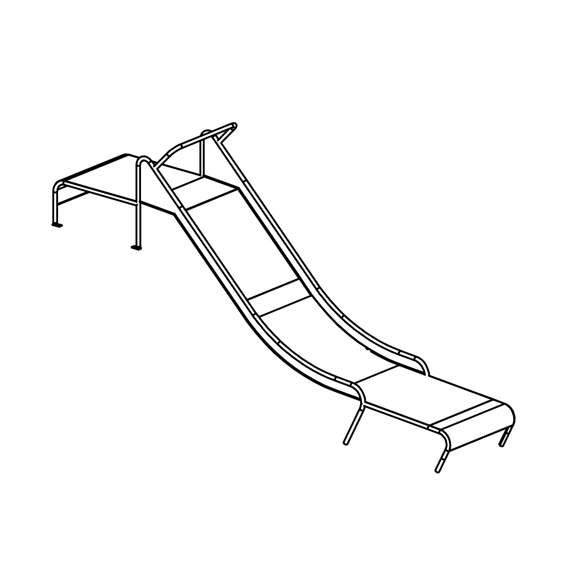 Edelstahlrutsche