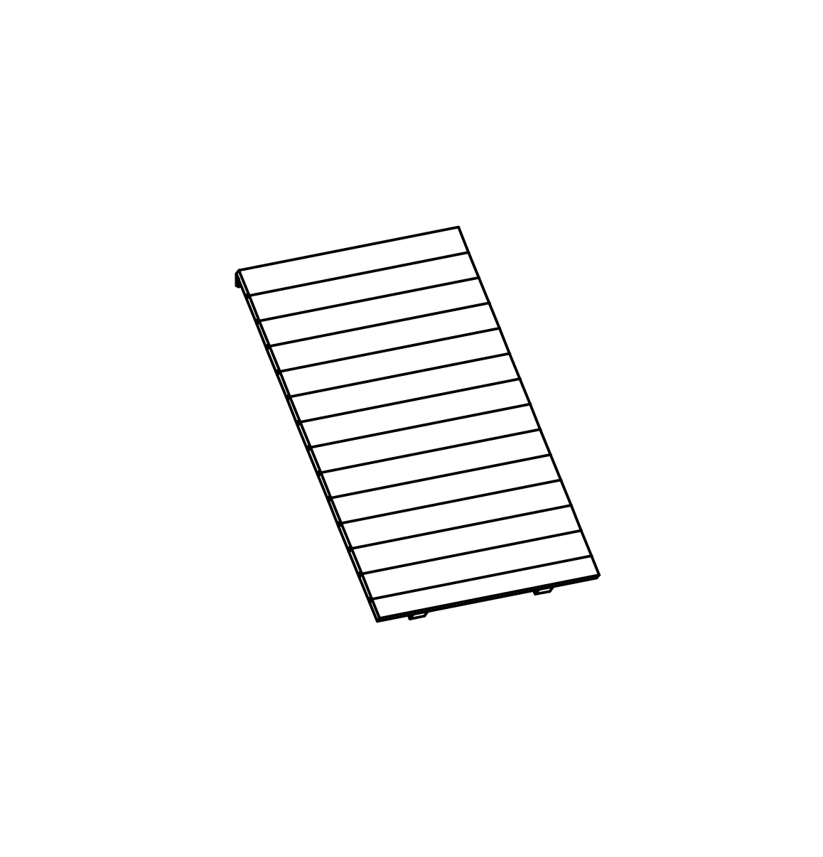 Schräge Wand