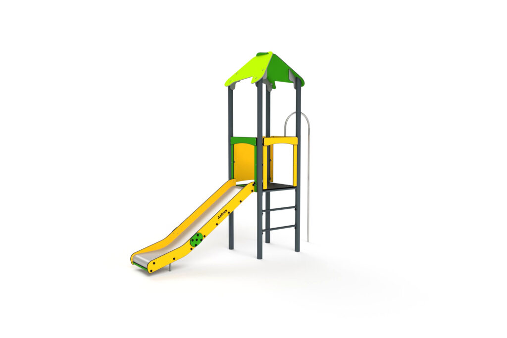 11009 Spielturm mit Sprossenleiter und Feuerwehrstange