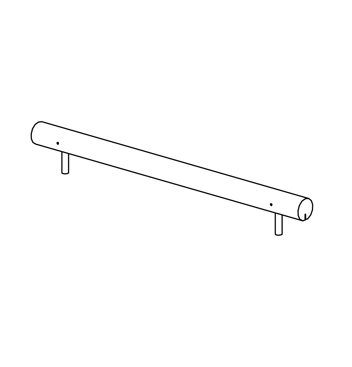 Gerader Balancierbalken