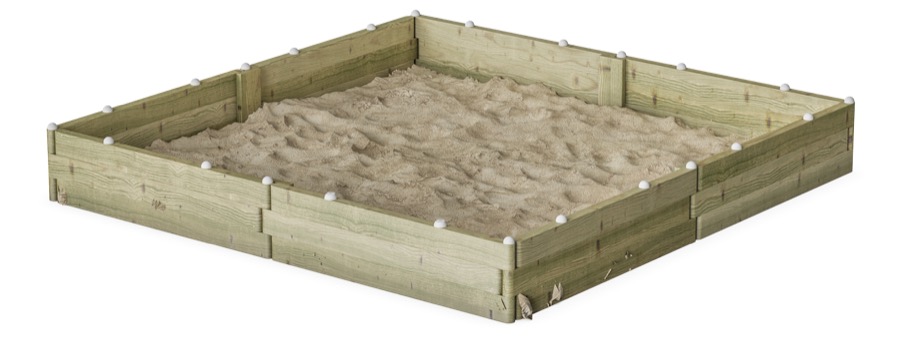 Sandkasten (224 cm x 224 cm) KPL509
