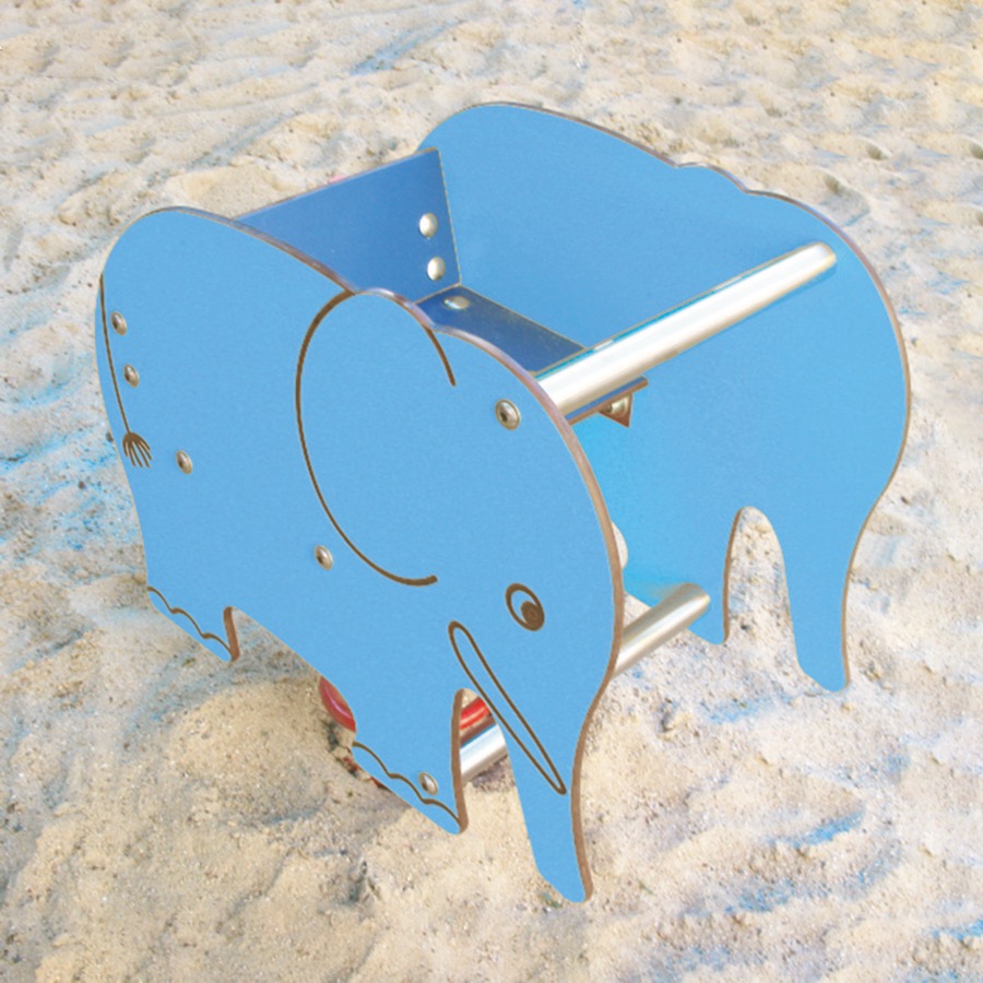 Wippgerät Elefant Edwin mit Rückenlehne -