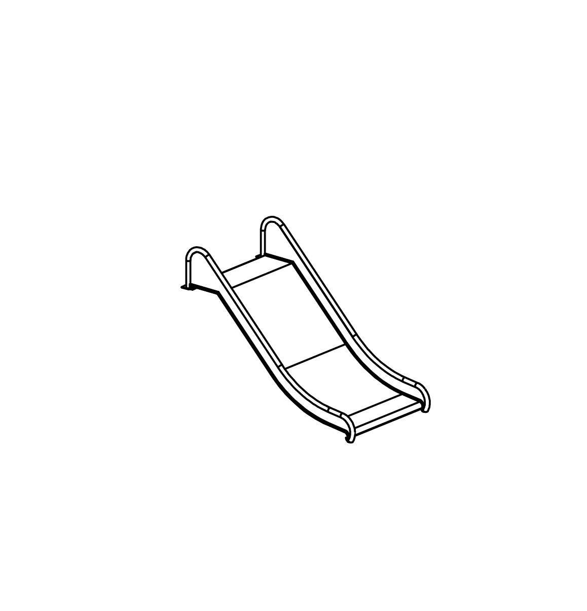 Edelstahlrutsche