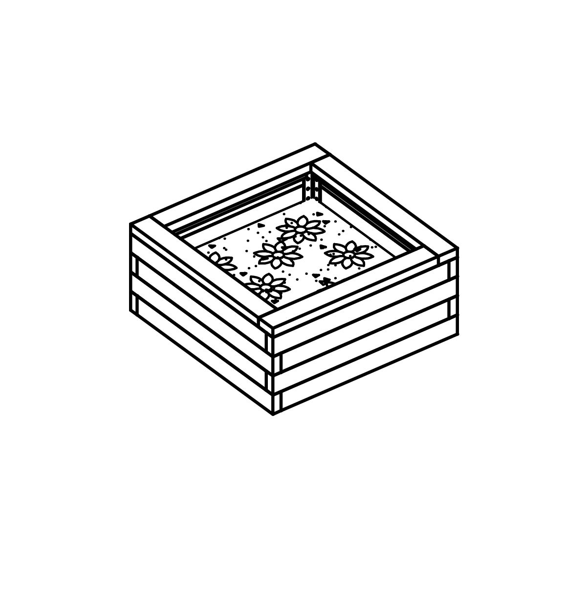 Pflanzkiste hoch