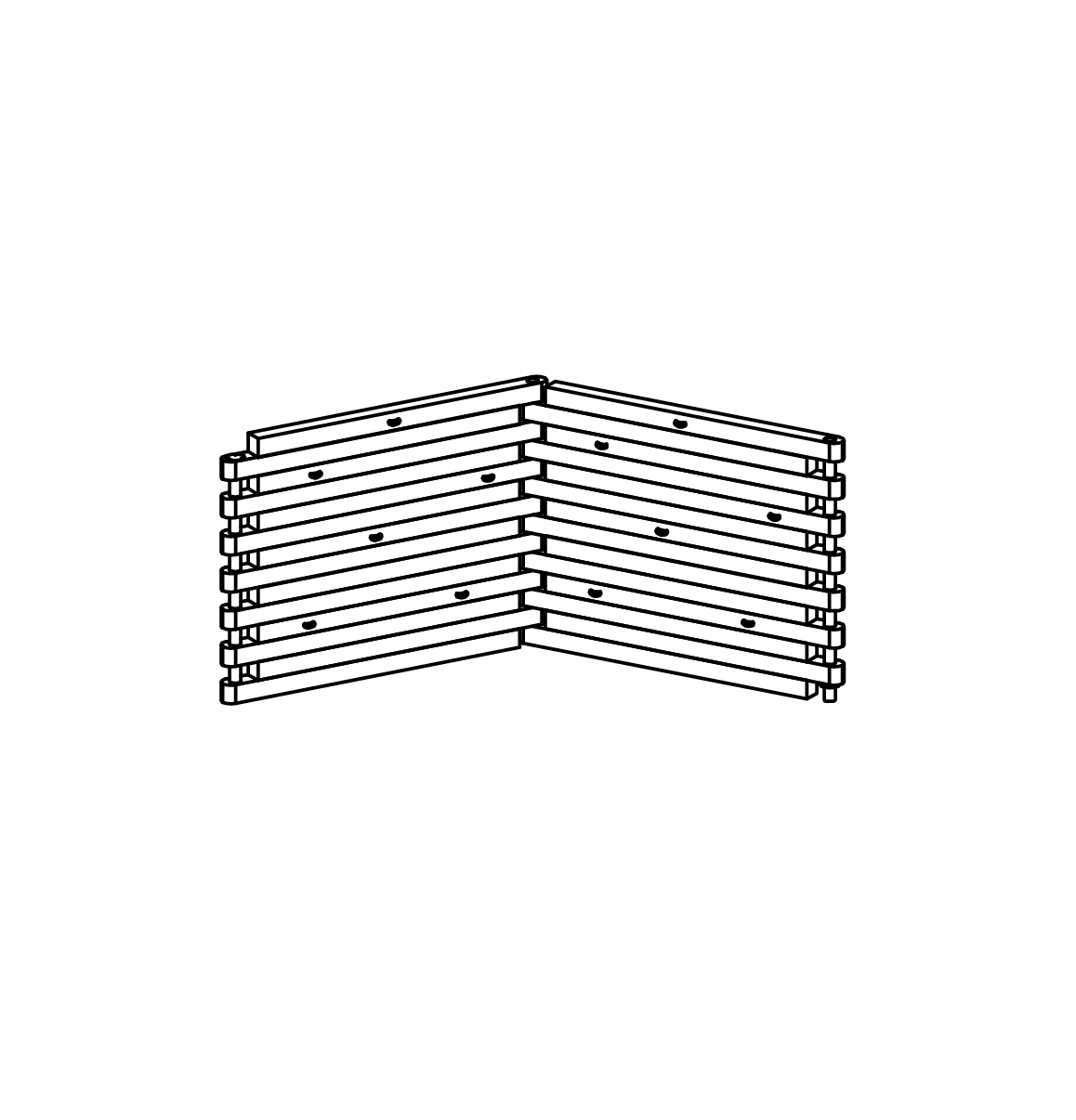 Kletterwand mit 2 Elementen