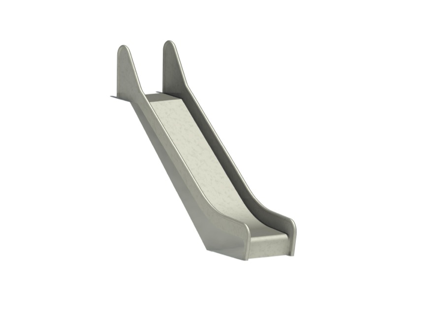 Hangrutschbahn Edelstahl, ABH 120 cm, Breite 50 cm