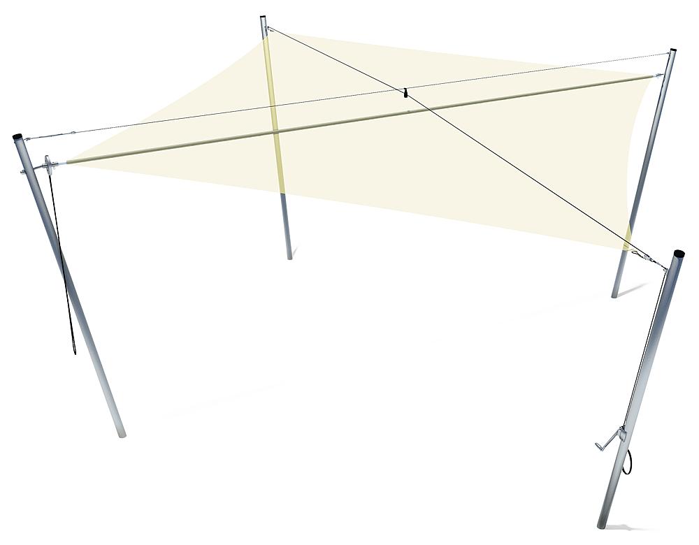 Sonnenschutz Quadrat 5,00x5,00 m