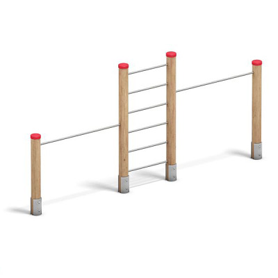 Playparc Reckanlage „2-fach“, mit Sprossenwand