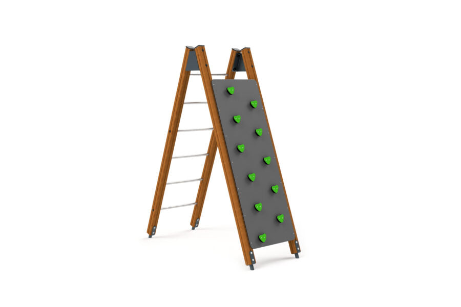 3609D Sprossenleiter mit Kletterwand
