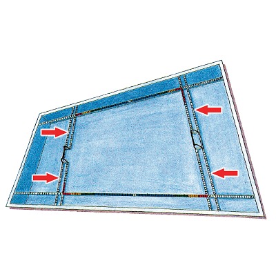 Sport-Thieme Spannleinen-Set für Wasserball-Tore