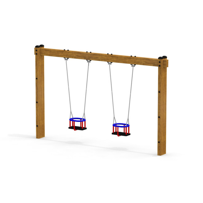 Holzbabyschaukel