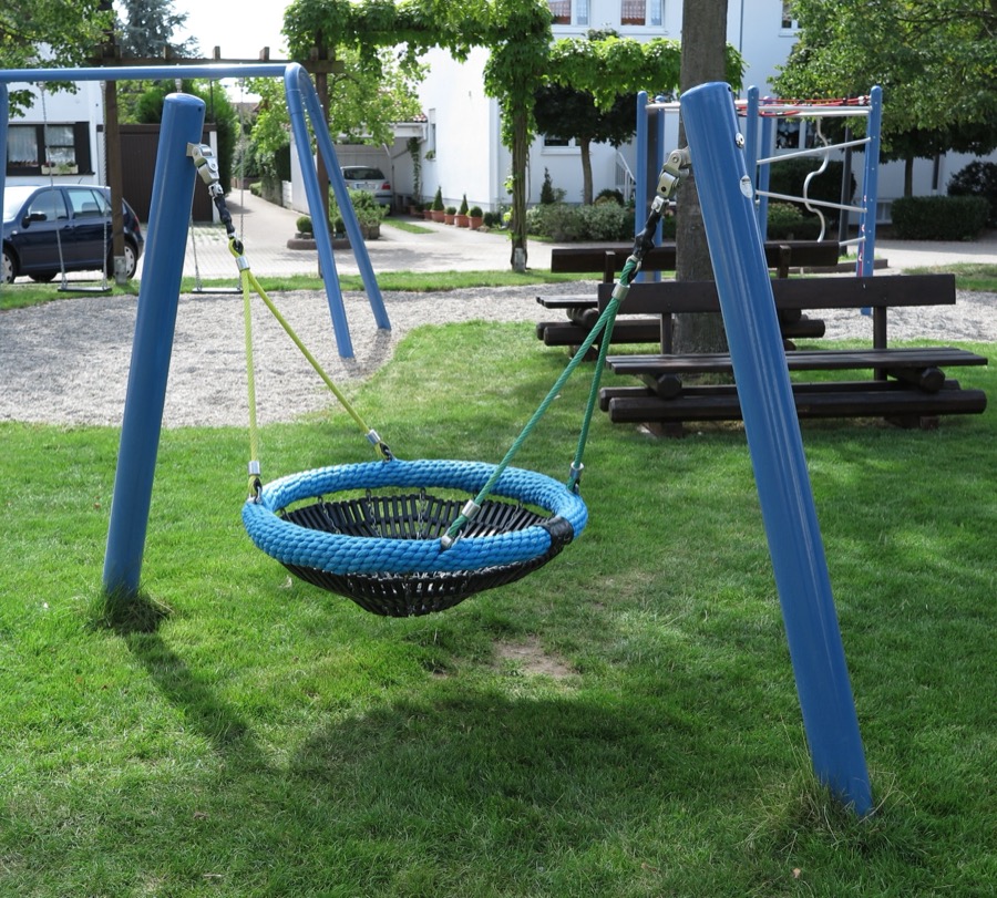 Mini-Nestkorbschaukel 2 Pfosten ohne Querrohr