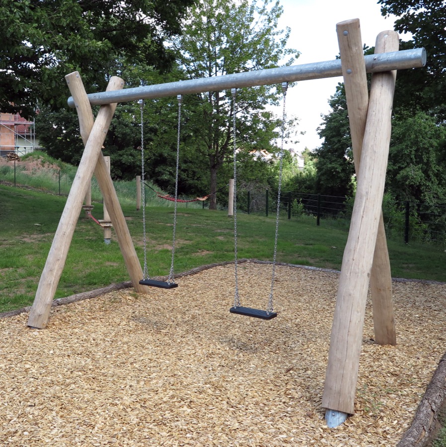Schaukel 2-fach LH250cm, Querrohr Stahl verzinkt