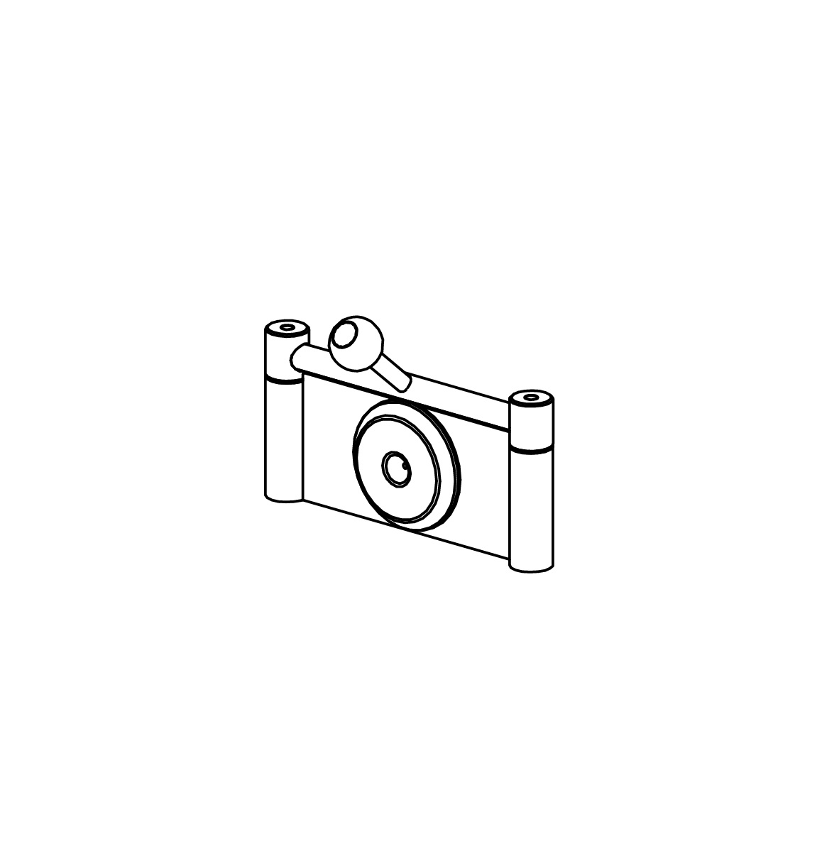 Klappensperre rund