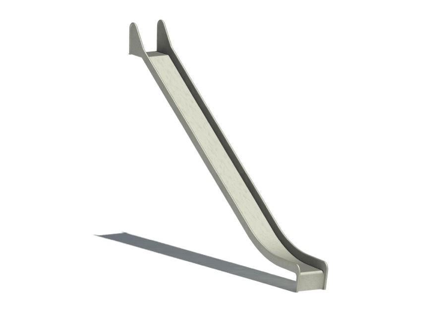 Anbaurutschbahn Edelstahl, ABH 300 cm,Breite 50 cm