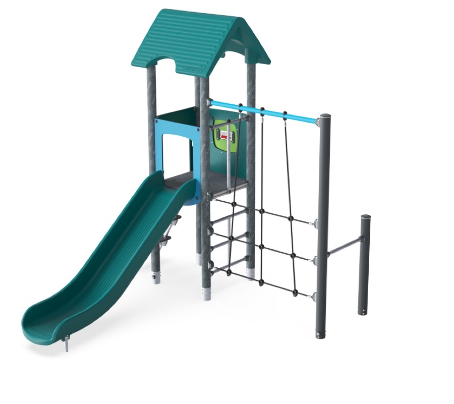 Spielturm mit Kletternetz PCM101521