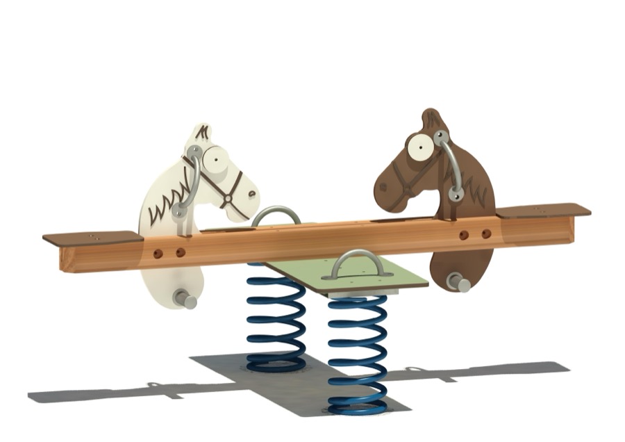 Pony-Wippe 035, 2-sitzig