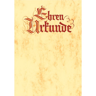 Urkunde „Ehren-Urkunde“