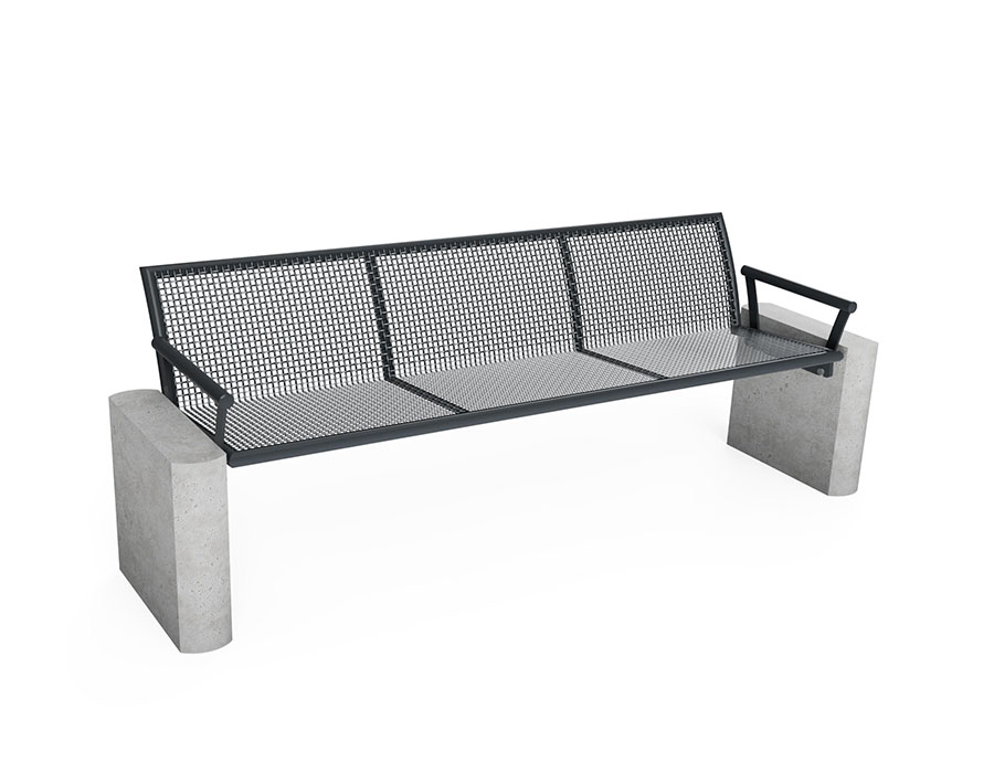 Parkbank Stahlgitter