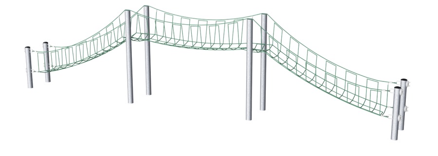 Kleine Seilnetzbrücke, 12 m COR66120