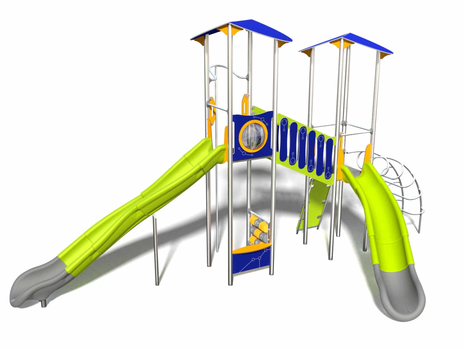 Rutschleiter Feuerwehrrohr für Spielplatz