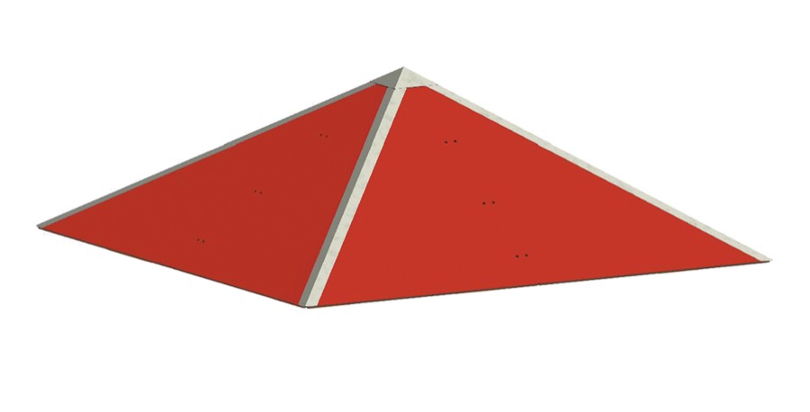 4-Eck-Pyramidendach - für Serie 4