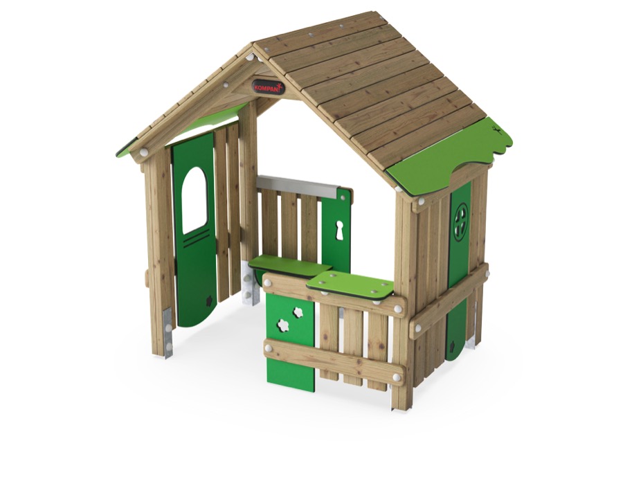 Spielhaus mit Satteldach KPW40201
