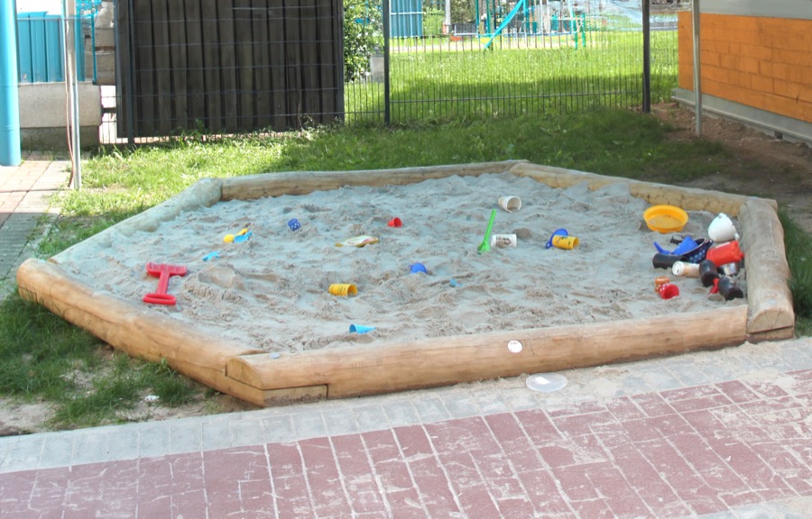 Sandkasten Rundholz Ø3m