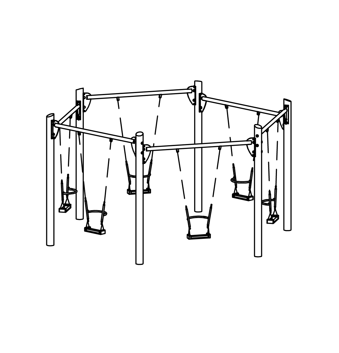 Sechseckschaukel spezial