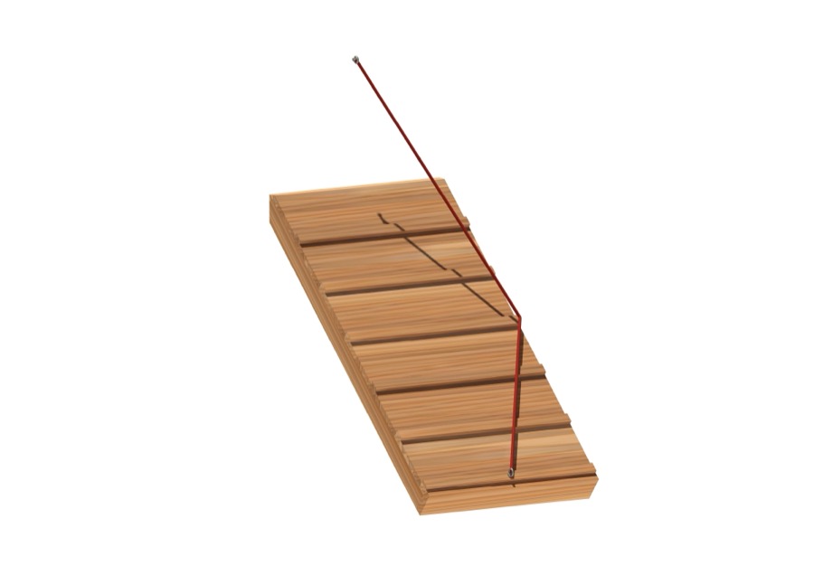 Ersatz-Holzbau - für schräge Rampe, 115