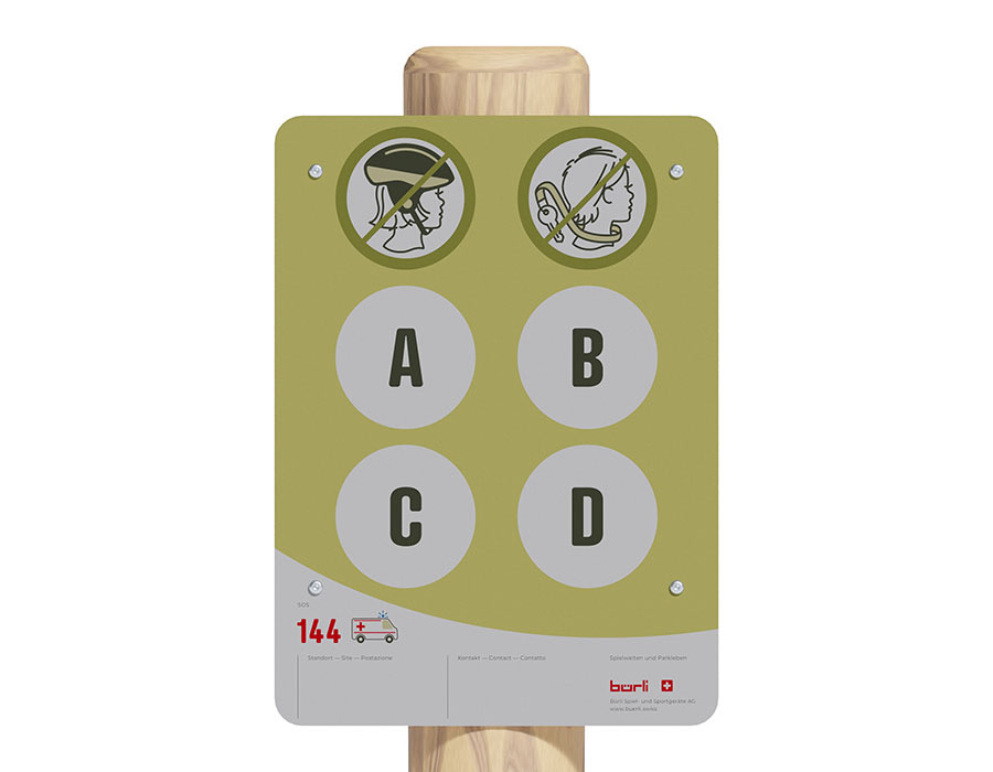 Spielplatztafel individuell