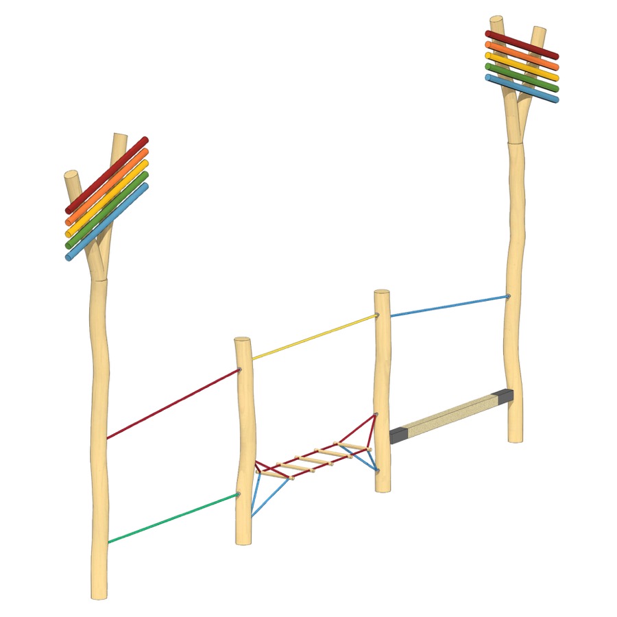 Balancierparcours Unterm Regenbogen